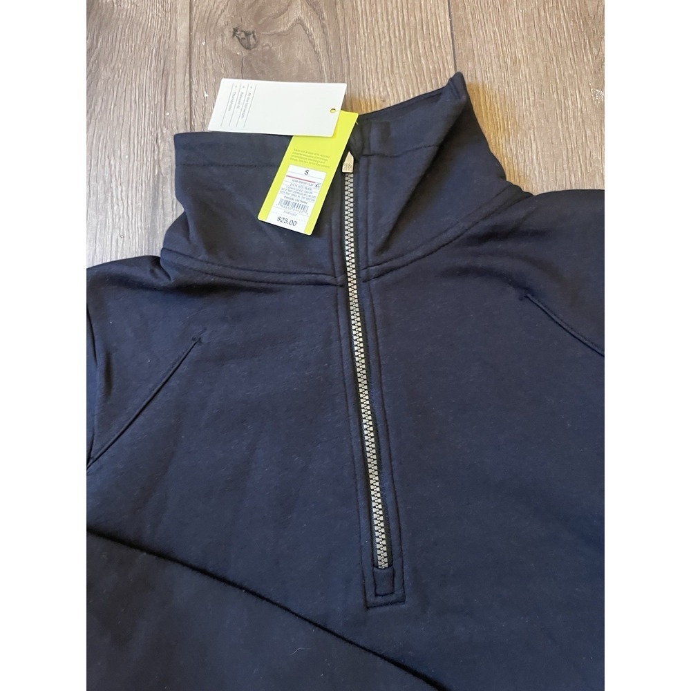 NWNT All In Motion Active Hooded GYM Sweatshirt Navy Blue Size Small Women's - Picture 4 of 5